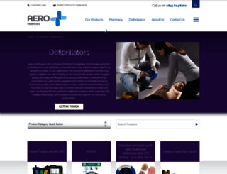 aerohealthcare-aed.co.uk screenshot