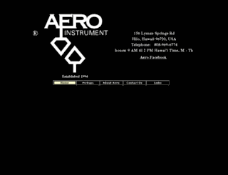 aeroinstrument.com screenshot