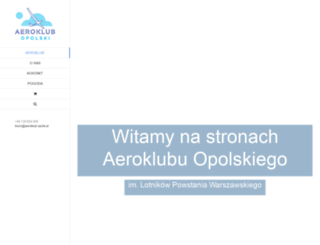aeroklub.opole.pl screenshot