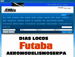 aeromodelismoserpa.com screenshot
