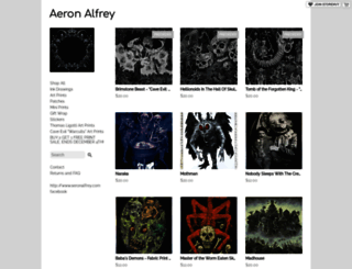 aeronalfrey.storenvy.com screenshot