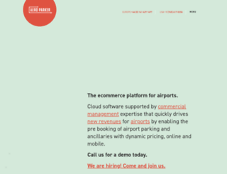 aeroparker.com screenshot