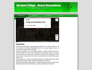 aeroport-d-alger-houari-boumediene.com screenshot