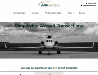 aerosolutions.com screenshot