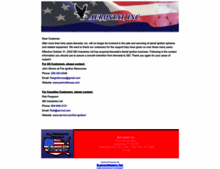 aerostatinc.com screenshot