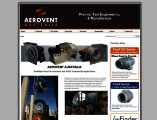 aerovent.com.au screenshot