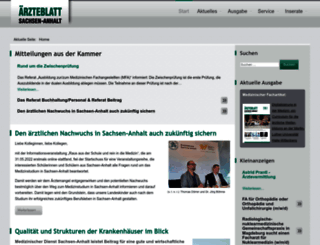 aerzteblatt-sachsen-anhalt.de screenshot