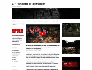 aescorporateresponsibility.wordpress.com screenshot