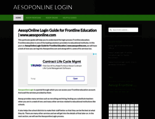 aesoponlinelogins.com screenshot
