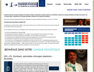 aesthetic-clinic-dombard-brussels.com screenshot