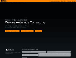 aeternusconsulting.com screenshot