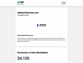 aetheruniverse.com screenshot