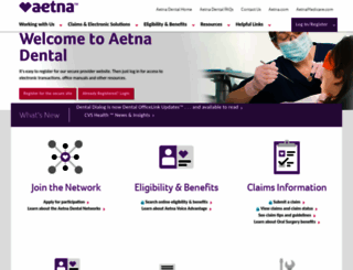 aetnadental.com screenshot