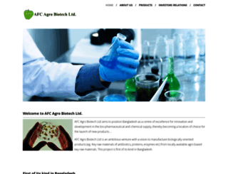 afcagrobiotech.com screenshot