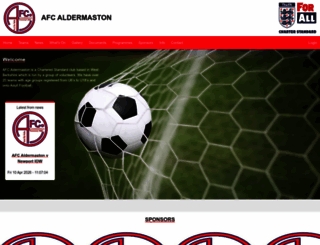 afcaldermaston.co.uk screenshot