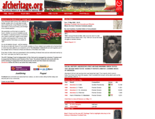 afcheritage.org screenshot
