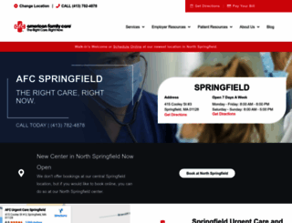 afcurgentcarespringfield.com screenshot