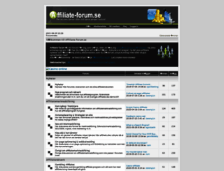 affiliate-forum.se screenshot