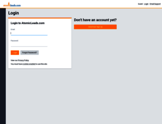 affiliate.atomicleads.com screenshot