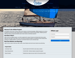 affiliate.sailingeurope.com screenshot