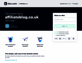 affiliateblog.co.uk screenshot