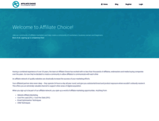 affiliatechoice.com screenshot