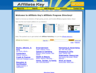 affiliatekey.net screenshot