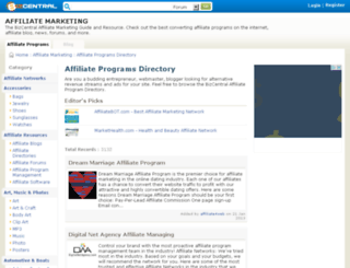 affiliatemarketing.bizcentral.com screenshot