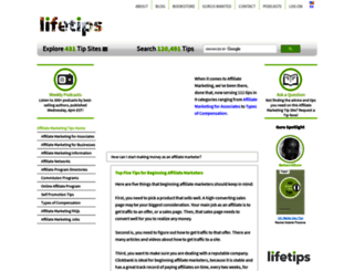 affiliatemarketing.lifetips.com screenshot