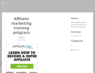 affiliatemarketingtrainingprogram.weebly.com screenshot