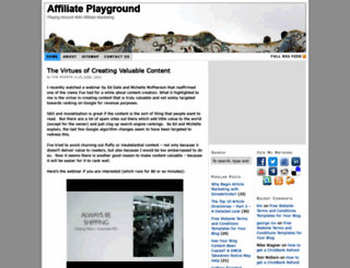 affiliateplayground.net screenshot