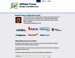 affiliatepowerplugin.com screenshot