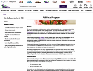 affiliateprogram.1800flowers.com screenshot