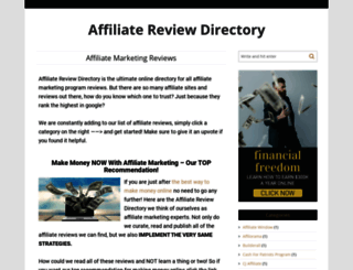 affiliatereviewdirectory.com screenshot