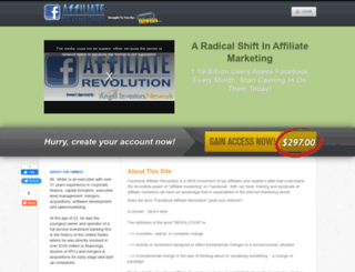 affiliaterevolution.valueaddon.com screenshot
