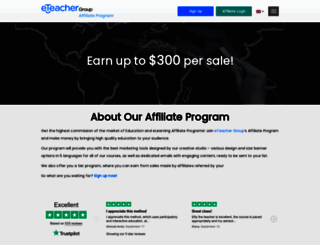 affiliates.eteachergroup.com screenshot