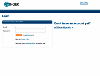 affiliates.gingersoftware.com screenshot