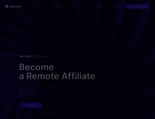 affiliates.remote.com screenshot