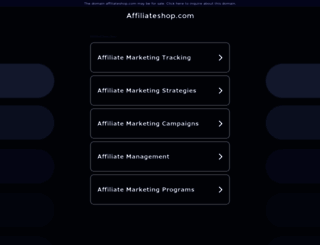 affiliateshop.com screenshot