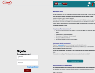 affiliation.zeturf.com screenshot