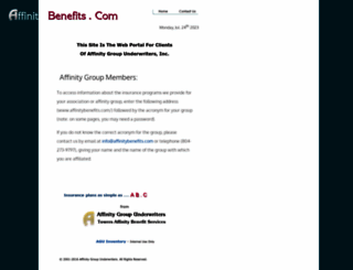 affinitybenefits.com screenshot