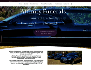 affinityfunerals.com.au screenshot