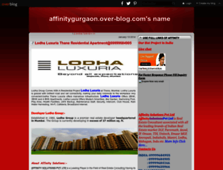 affinitygurgaon.over-blog.com screenshot