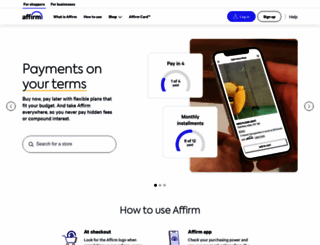 affirm.com screenshot