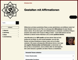 affirmationen-online.de screenshot