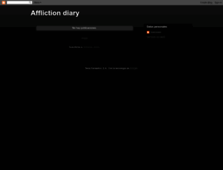afflictiondiary.blogspot.com screenshot