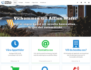 affluxwater.com screenshot