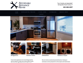 affordableappliancerepairct.com screenshot