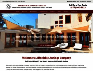affordableawningsco.com screenshot