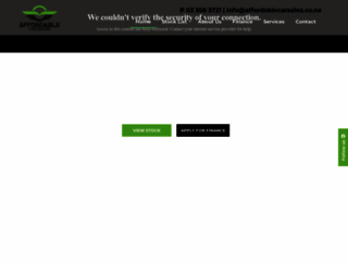affordablecarsales.co.nz screenshot